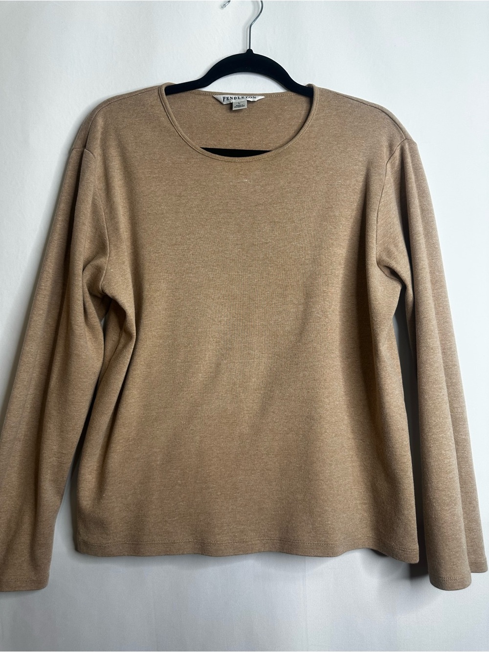 Pendleton Camel/Tan Crewneck Sweater - Classic Neutral Knit